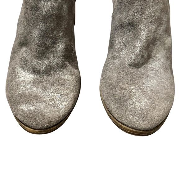 LUCKY BRAND Lahela Genuine Suede Gray Booties - Picture 5 of 10